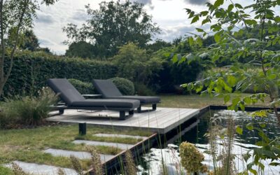 Totaalaanleg met zwemvijver